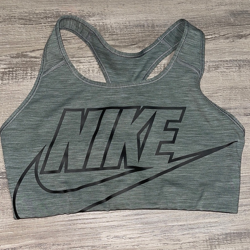 Black/Gray Dri-Fit Nike Sports Bra